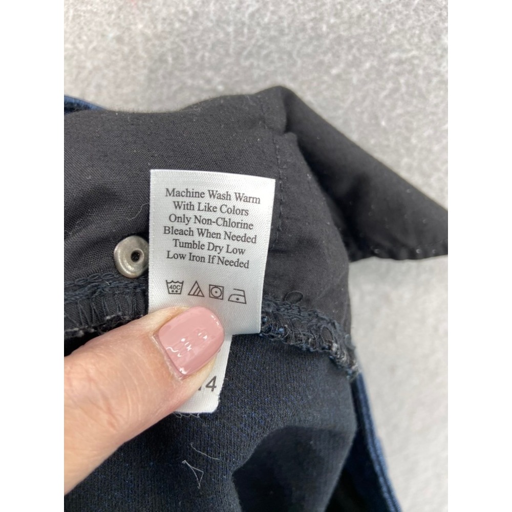 Coldwater Creek‎ Jeans Sz 14 Classic Fit Straight Leg Indigo Blue Stretch Staple - Picture 12 of 13